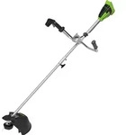 Greenworks GR2105707, Rasentrimmer, Nylonschnur, U-Griff, 2 mm, Gr&uuml;n, 40 cm