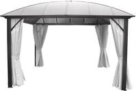 Kuppeldachpavillon 3,65 x 3,65m anthrazit-lichtgrau