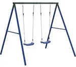 vidaXL Schaukel-Set mit 2 Schaukelsitzen - Blau