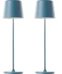 BRILLIANT LED-Akku-Tischleuchte Kaami, 2 W, 310 lm, 3000 K, blau, 2er Set - Blau