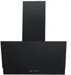 HEINRICHS Dunstabzugshaube 60 cm, Schwarz Glas & lackierter Korpus, LED 2x2W, 5