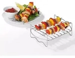 Grillrost Hei&szlig;luft-Fritteuse Edelstahl GOURMETmaxx - Silber