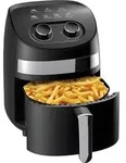 DESKI 3,5 L Hei&szlig;luft-Fritteuse 1000 Watt Hei&szlig;luftfritteuse 613-401840 - Silber