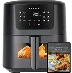 KLAMER Hei&szlig;luftfritteuse 5l XL, Heissluftfritteuse mit Sichtfenster &