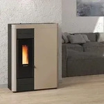 Extraflame Virna Idro Wasserf&uuml;hrender Pelletofen Stahl Tortora Matt