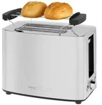 ProfiCook Toaster Edelstahl | Toaster 2 Scheiben | extra breite Toastschlitze