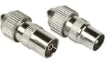 Hama 00205211, Koaxial, Koaxial, M&auml;nnlich, Weiblich, 7 mm, Silber
