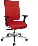 Topstar B&uuml;rostuhl Sitness 70, PS79BH W51 Stoff rot, Gestell alu - Rot
