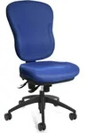 Topstar B&uuml;rostuhl Wellpoint 30 SY, 8060 BC6 Stoff blau, Gestell schwarz - Blau