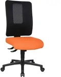 Topstar B&uuml;rostuhl Open X (N), OX1000 G040 orange, schwarz, schwarz Stoff -