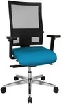Topstar B&uuml;rostuhl Sitness 60, PS69BH W58 hellblau, schwarz, alu Stoff -