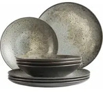 M&auml;ser Teller Set, Steinzeug , Carellia - Grau