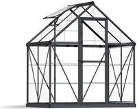 Palram - Canopia Aluminium Gew&auml;chshaus Harmony 64 grau 125x185x208 cm