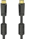 Hama HDMITM-Kabel High Speed 4K, Ethernet, gold, 10 m - Schwarz