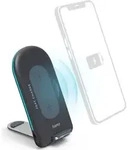 Hama Wireless Charger QI-FC15S, 15W, kabellose Smartphone-Ladestation, G - Schwarz