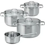 R&Ouml;SLE Topf-Set PUREELEMENTS 4-tlg. - Silber