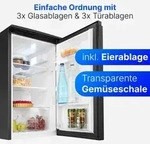 Bomann&reg; K&uuml;hlschrank ohne Gefrierfach | 84cm | leise | 3 Ablagen | T&uuml;ranschlag