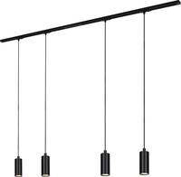 Briloner Rail Schienensystem, Komplettset, 4x LED Pendel, Dimmbar, Einspeisung,