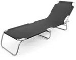 BigDean Sonnenliege klappbar 150 kg belastbar mit 4-Fach Verstellbarer...