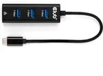 Club3D USB-Hub USB Typ-C 3.2 > 3x USB Typ A 1Gbps - Schwarz