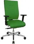Topstar B&uuml;rostuhl Sitness 70, PS79BH W55 Stoff gr&uuml;n, Gestell alu - Gr&uuml;n