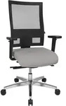 Topstar B&uuml;rostuhl Sitness 60, PS69BH W53 grau, schwarz, alu Stoff - Grau/Schwarz