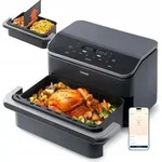 Fettfreie Friteuse Cosori Schwarz Twinfry Dual Luftfriteuse 10L 2800W - Schwarz
