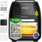 TurboTronic Heissluftfritteuse XL, 12 Liter - AF260 - digitale Hei&szlig;luftfritteuse