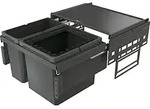 NABER COX&reg; BASE 360 R/600-2 Abfallsorter in ANTHRAZIT 45 (1x29+1x16) Liter...