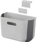 Abfalleimer 6L faltbar f&uuml;r Wohnwagen/Wohnmobil - Grau/Wei&szlig;