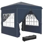Outsunny Pavillon 2,5x2,5m wasserabweisend Stabil Winterfest Pop-up Faltpavillon