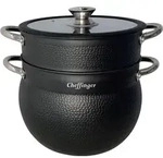 3 tlg Kuskus Topf 8L Dampfgarer COUSCOUS &Oslash;24cm Dampfkocher Gem&uuml;se Steamer Induktion