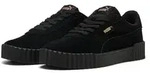 Puma Carina 3.0 SD Damen Sneaker Leder Schuhe 400721 01 Black-Gold, Schuhgr&ouml;&szlig;e:37