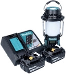 Makita DMR 056 RF Akku Radio 18 V FM DAB+ mit Laterne 360&deg; Taschenlampe IP65 + 2x