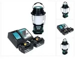 Makita DMR 056 RT Akku Radio 18 V FM DAB+ mit Laterne 360&deg; Taschenlampe IP65 + 2x
