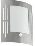 CITY Wand-/Deckenleuchte Lampe Beleuchtung - L23,5 x H26 x AL9 cm - edelstahl - 1X60W