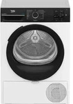 Beko BM3T38240W, Freistehend, Frontlader, W&auml;rmepumpe, Schwarz, Wei&szlig;, Tasten,