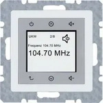 HAGER Berker Q.1/Q.3/Q.7 Q.x Radio Touch podtynkowe DAB+ Bluetooth wei&szlig; samt