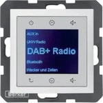 HAGER Berker B.Kwadrat/B.3/B.7 B.x Radio Touch podtynkowe DAB+ Bluetooth wei&szlig; mat
