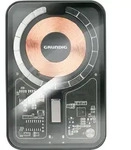 Grundig Drahtlos Power Bank Transparent 5000mAh &ndash; Externe Batterie USB-C Ein- und
