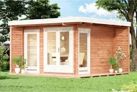 Astel A1.1.00154.0, Astel Alpholz Gardenlounge Cube-44 Gartenhaus aus Holz 400 x 400