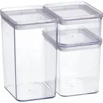 Zeller vorratsdosen-set 3-teilig - Transparent - Bereit fu00fcr den Einsatz | Mit