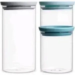 Brabantia 100550 K&uuml;chenvorratsbeh&auml;lter Universalbeh&auml;lter-Set Glas, Kunststoff -