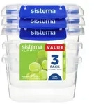Sistema 881543, Container, Oval, 0,4 l, Blau, Transparent, seeland, 105 mm -