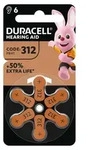 Duracell H&ouml;rger&auml;te Knopfbatterie, 1.4V, Gr&ouml;&szlig;e 312, PR41, 6er Blister, 1 Stk. -