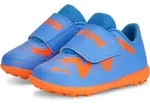 Puma FUTURE Play TT V Fu&szlig;ballschuhe Kleinkinder blau Glimmer orange Gr 24 - 24