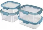 SMART FRESH ECO 4er-Set 0,9L/1L/1,1L/1,2L, transparent / pastellblau