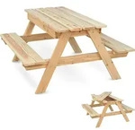 holz4home&reg; Outdoor Picknickbank Kinder I Sitzgruppe Aussen Bank Sitzbank...