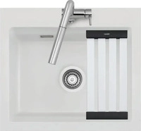 Systemceram KeraDomo Sp&uuml;le KARA 57 in SATIN mit Handbet&auml;tigung / ab...