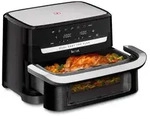Tefal EY9228 Dual Easy Fry Flex Hei&szlig;luftfritteuse, 9 Liter - Schwarz